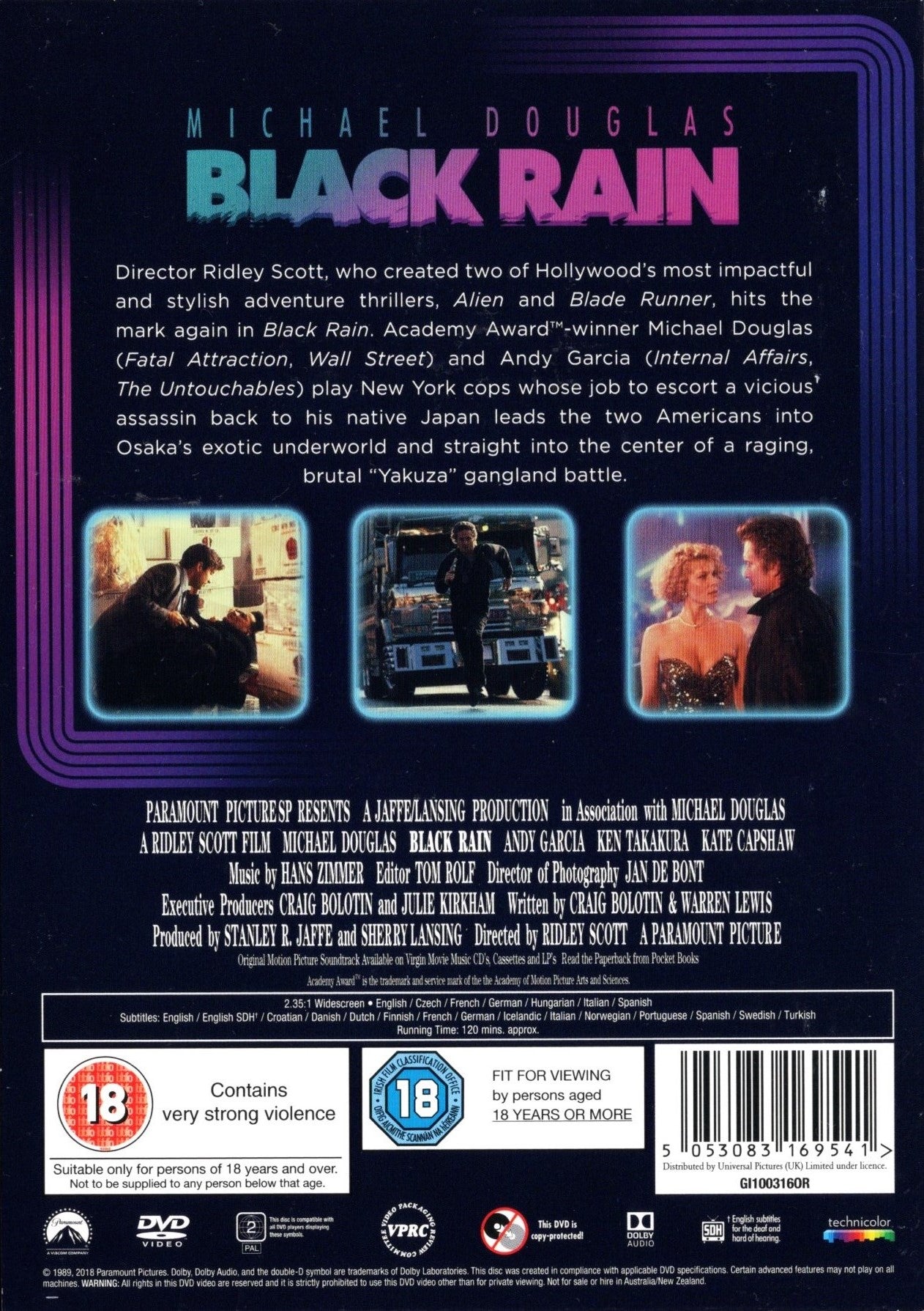 Black Rain - Musta sade (1989) DVD KÄYTETTY