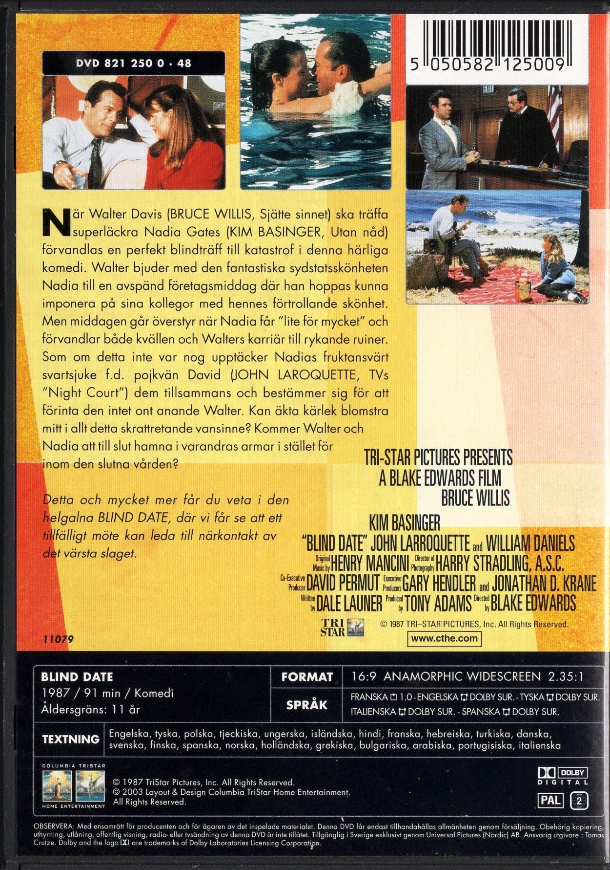 Blind Date - Sokkotreffit (1987) DVD KÄYTETTY