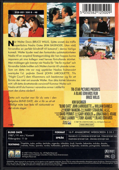 Blind Date - Sokkotreffit (1987) DVD KÄYTETTY
