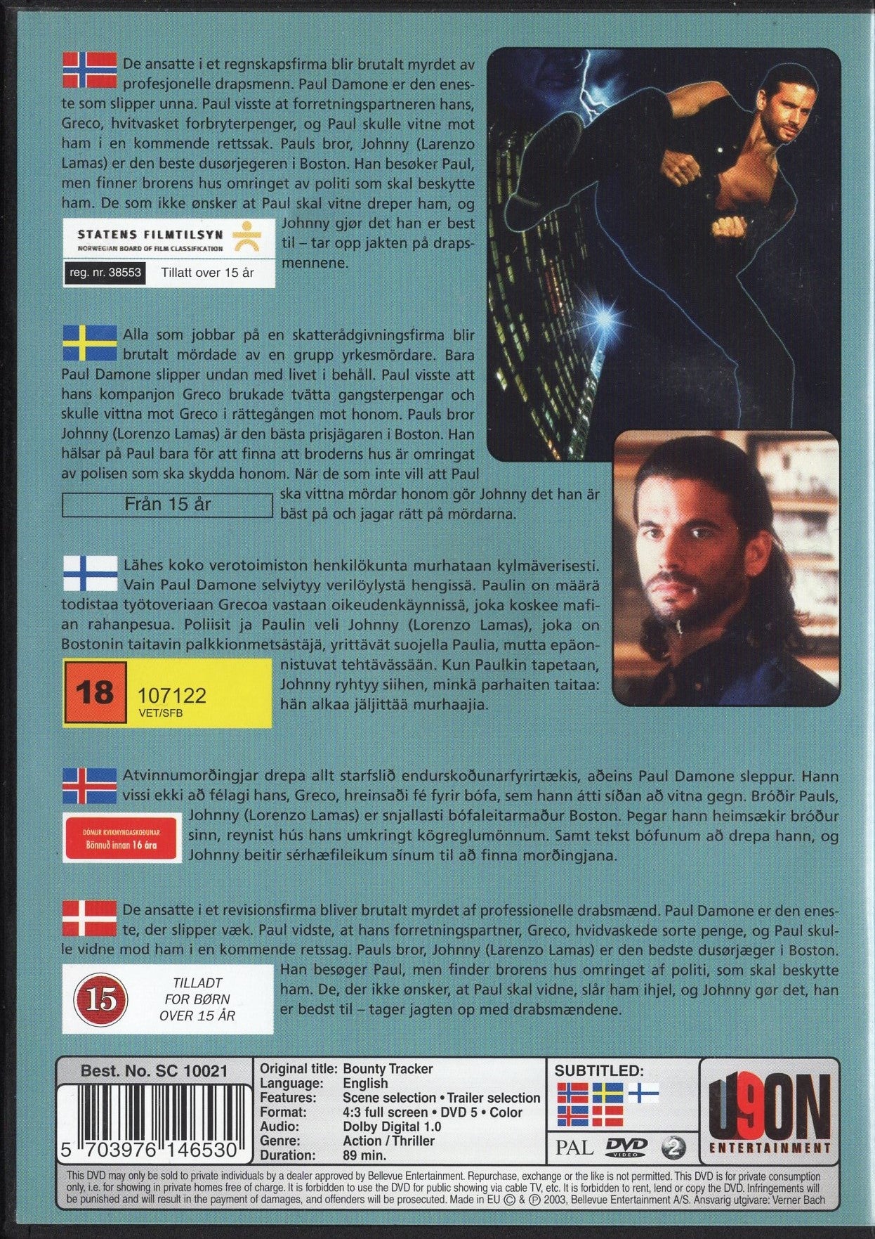 Bounty Tracker (USA 1993) DVD KÄYTETTY