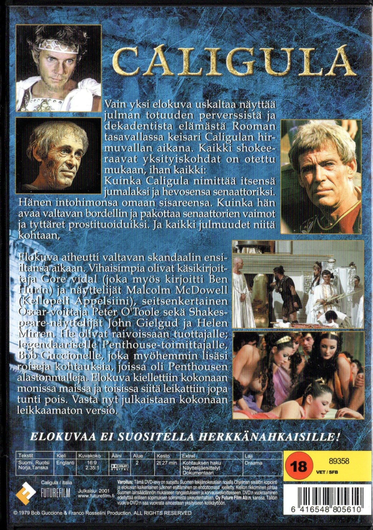 Caligula (Italia 1979) DVD KÄYTETTY