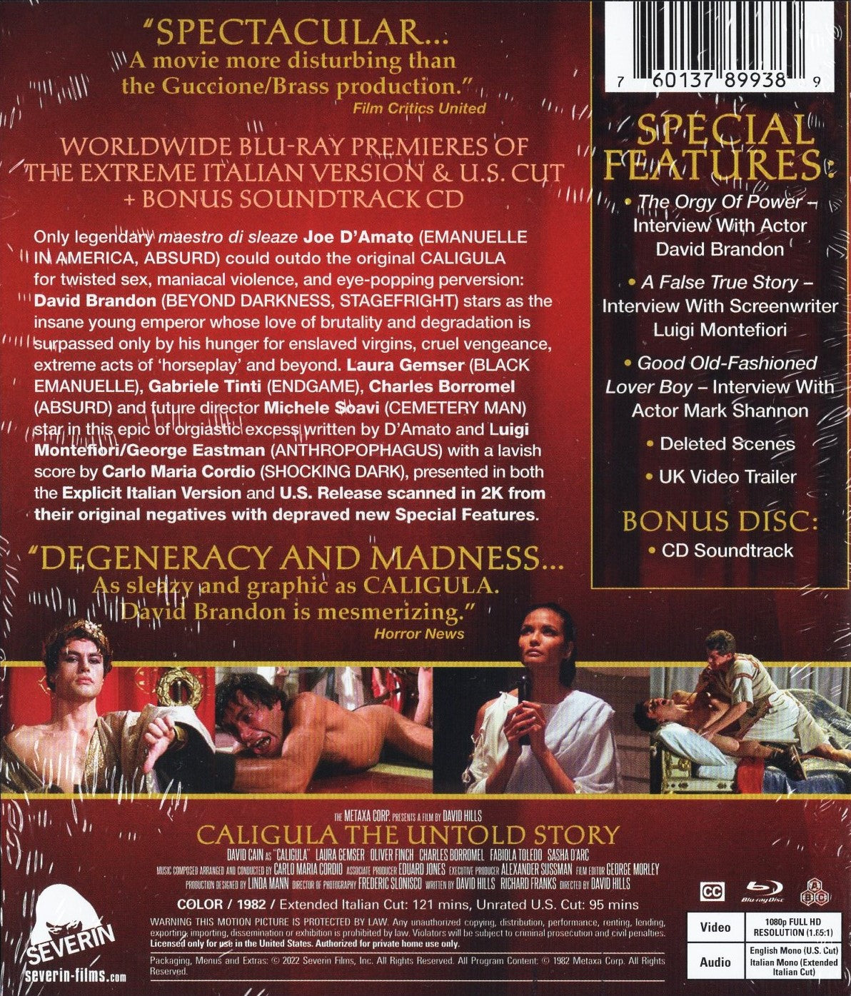 Caligula The Untold Story (Italia 1982) BD