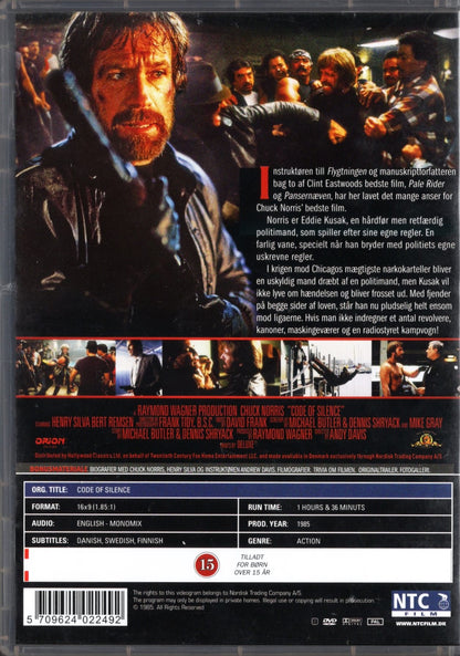 Code of Silence – Vaikenemisen laki (USA 1985) DVD KÄYTETTY
