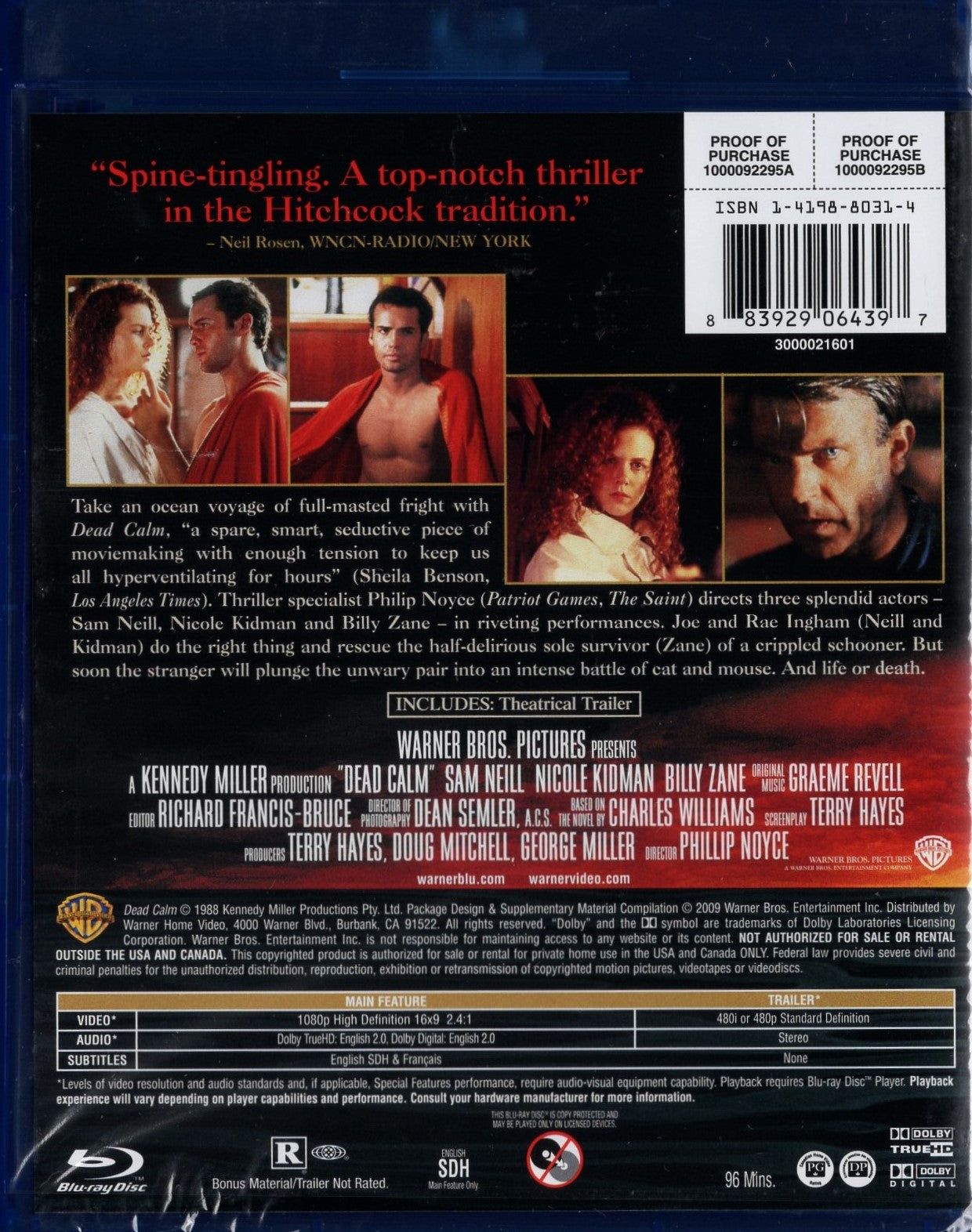 Dead Calm (Australia 1989) BD