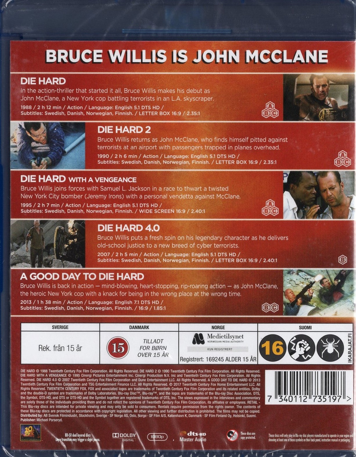 Die Hard Legacy Collection BLU-RAY