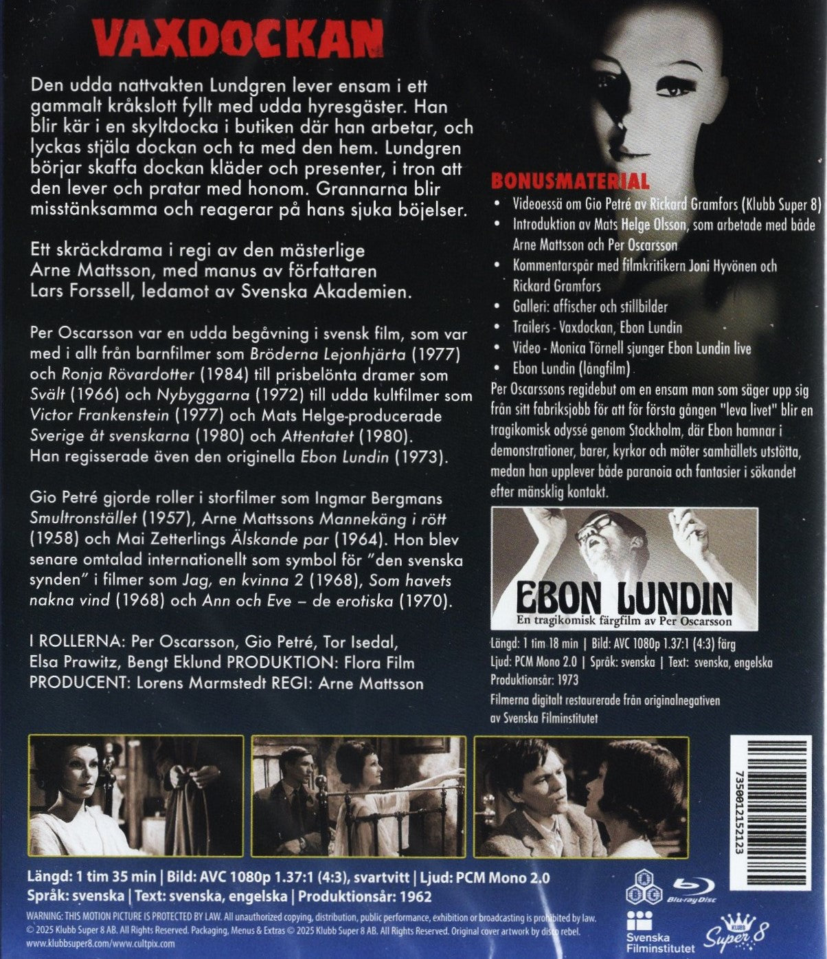 Doll - Vaxdockan (Ruotsi 1962) - SLIPCASE BD