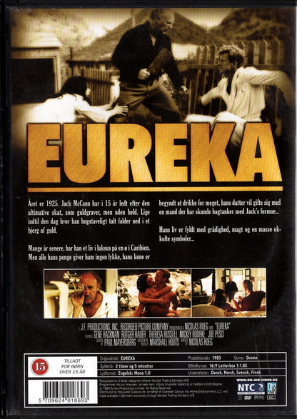 Eureka (USA 1983) DVD KÄYTETTY