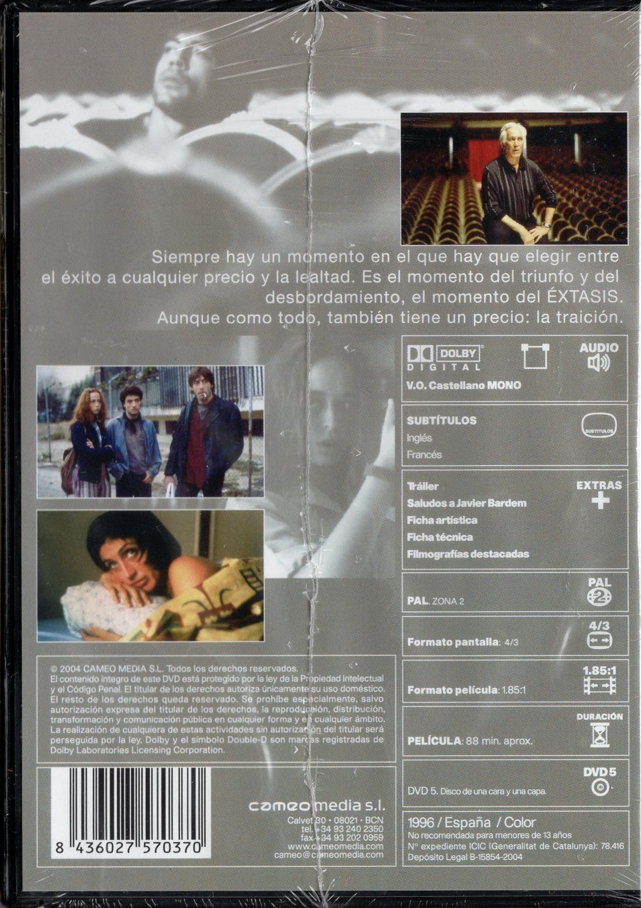 Ecstasy (Espanja 1996) DVD