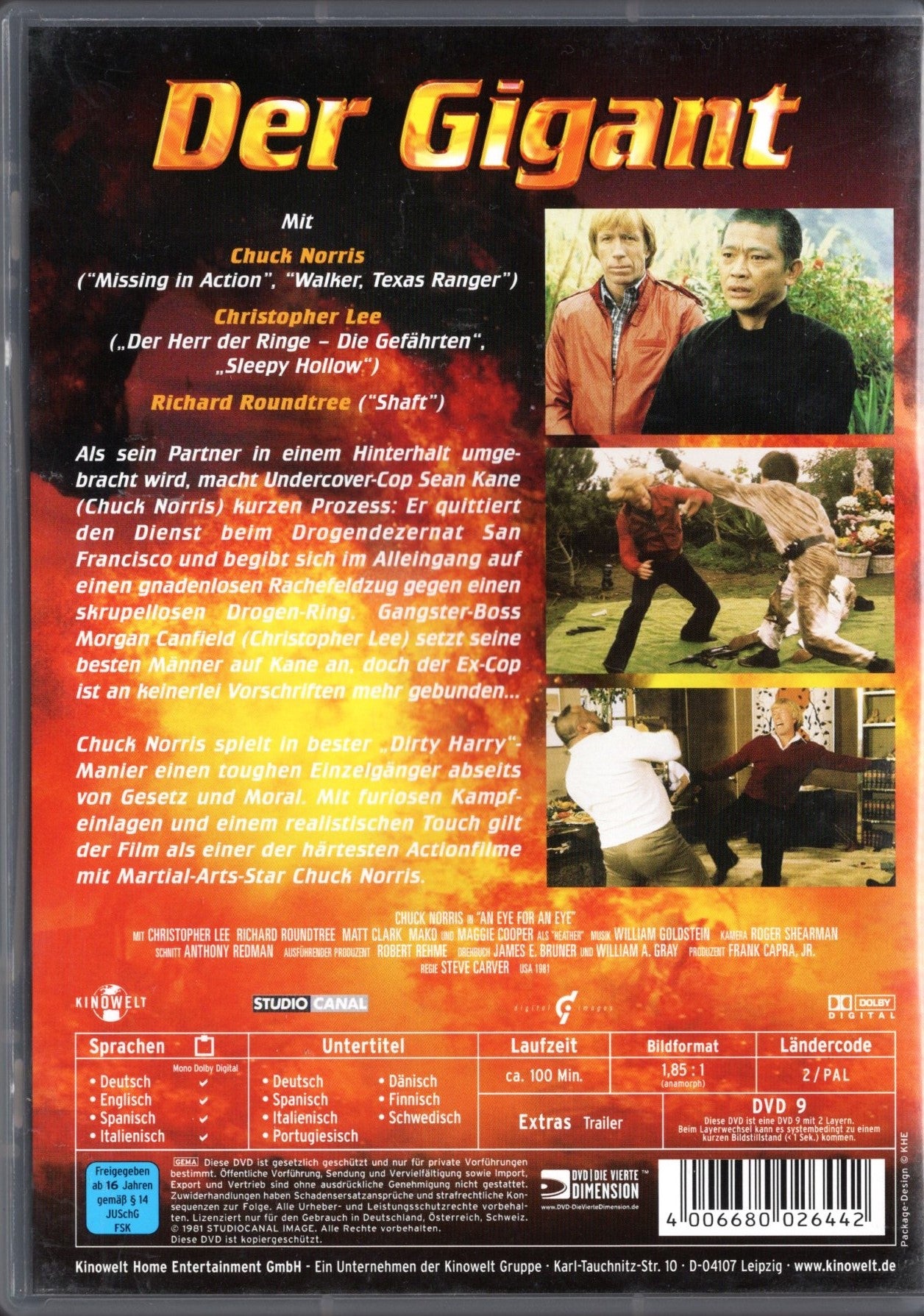 Eye for an Eye – Silmä silmästä (USA 1981) DVD KÄYTETTY