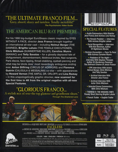 Faceless (Ranska 1987) BD