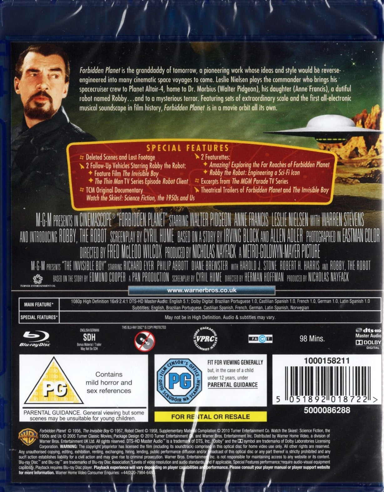 Forbidden Planet (USA 1956) BD