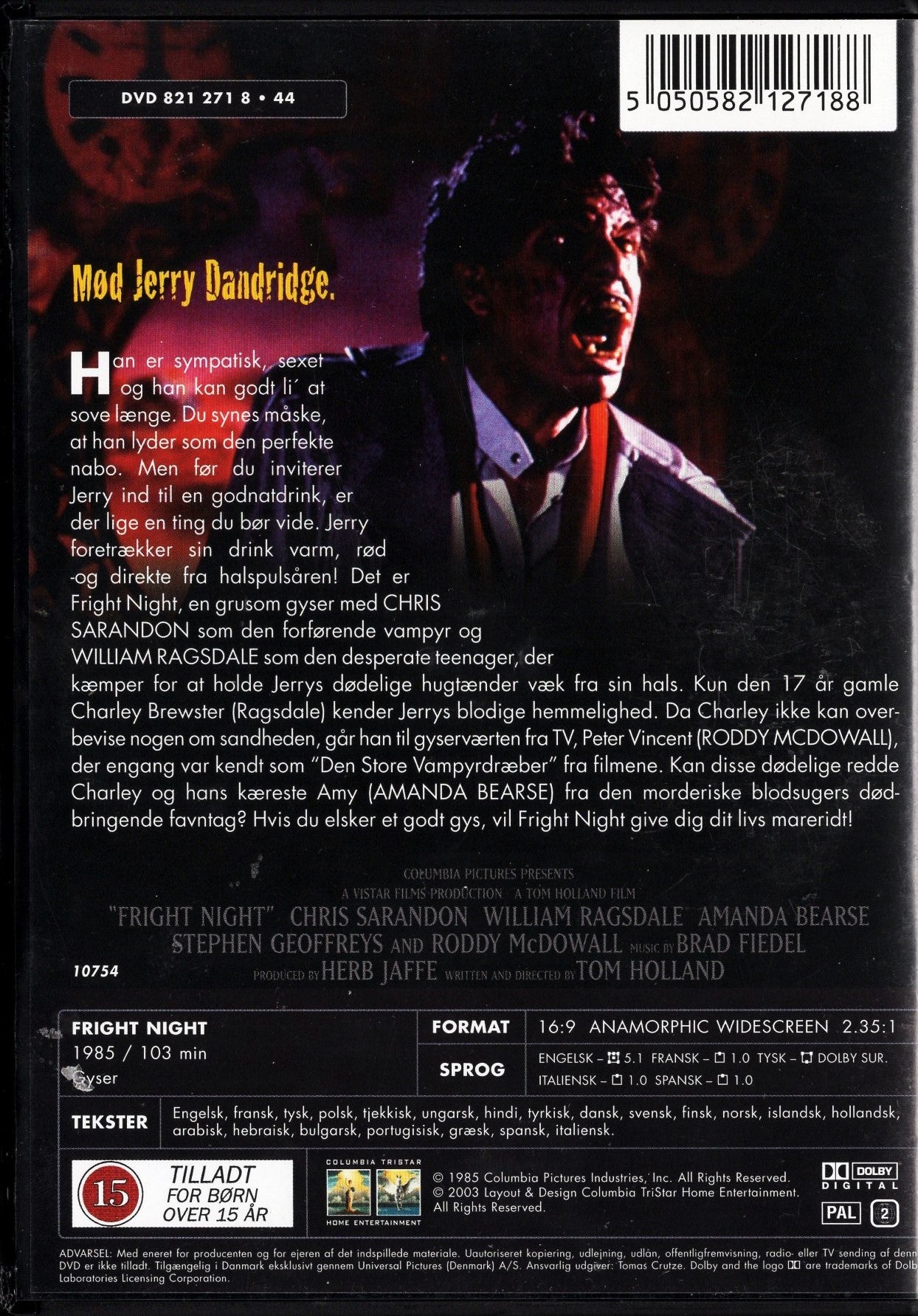 Fright Night – Kauhun yö (1985) DVD KÄYTETTY