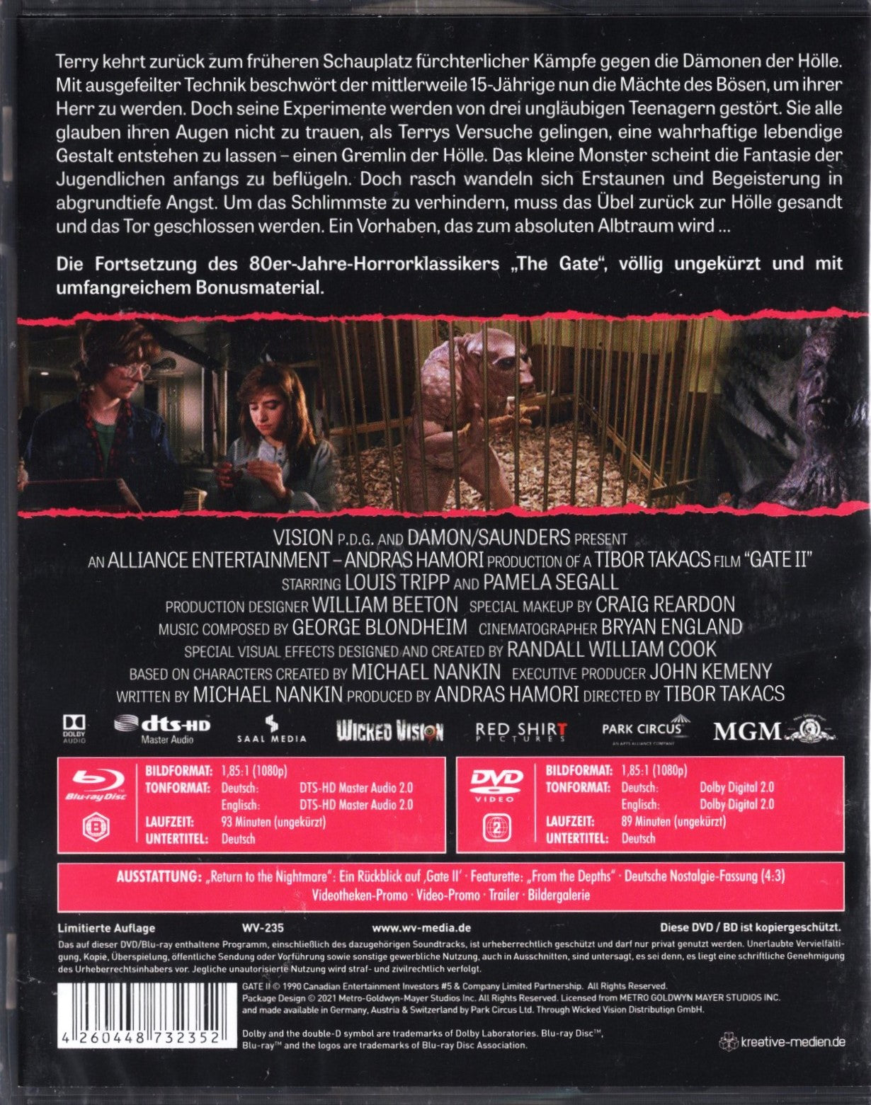 Gate II (USA 1990) BD & DVD