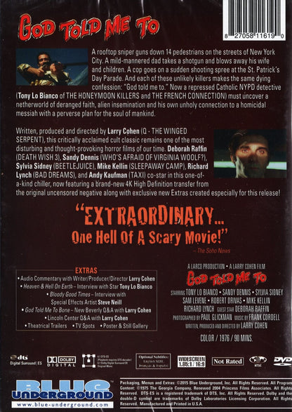 God Told Me To (USA 1976) DVD