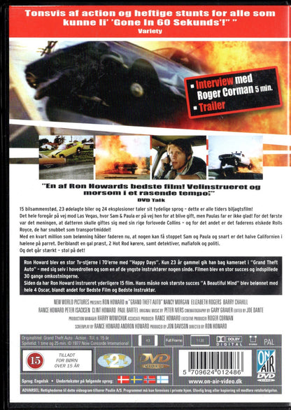 Grand Theft Auto (USA 1977) DVD KÄYTETTY