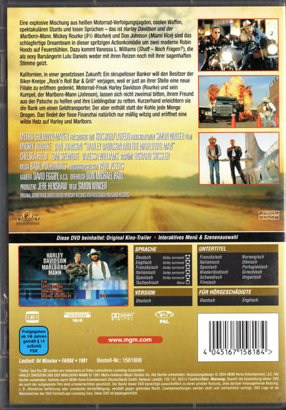 Harley Davidson ja Marlboro-mies (USA 1991) DVD KÄYTETTY