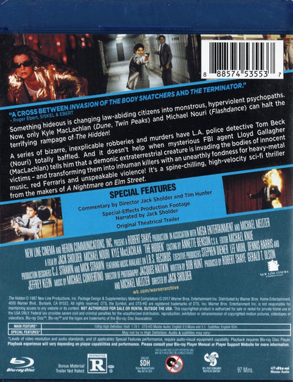 The Hidden (USA 1987) BD