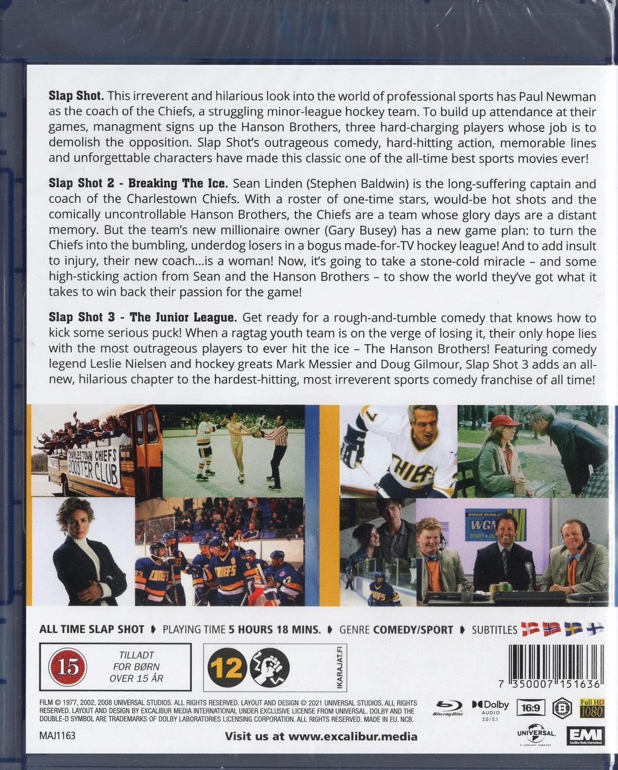 All Time Slap Shot 3 Films Box - Lämäri (1977-2008) BLU-RAY