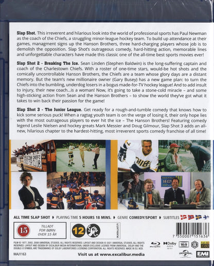 All Time Slap Shot 3 Films Box - Lämäri (1977-2008) BLU-RAY
