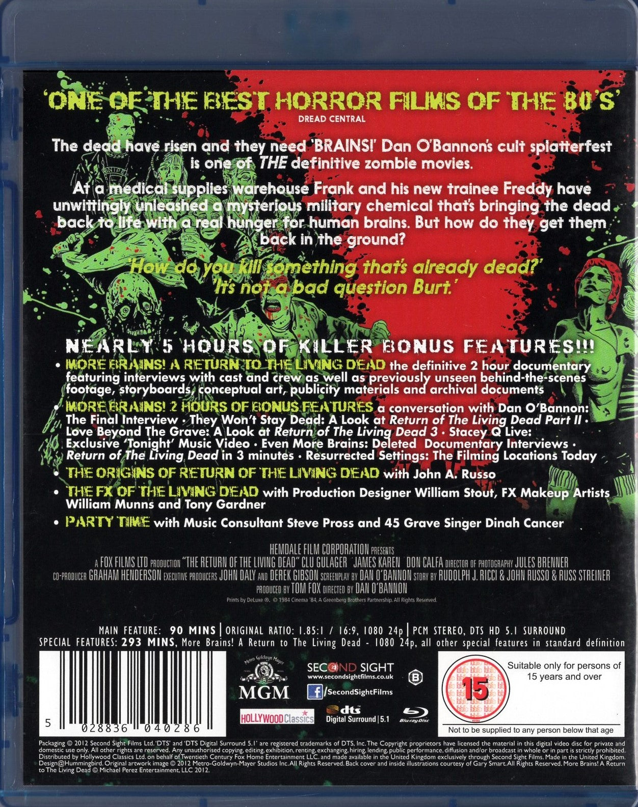 Return of the Living Dead (1985) BLU-RAY KÄYTETTY