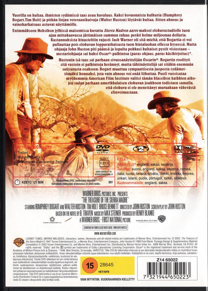 Treasure of the Sierra Madre - Sierra Madren aarre (1948) DVD KÄYTETTY
