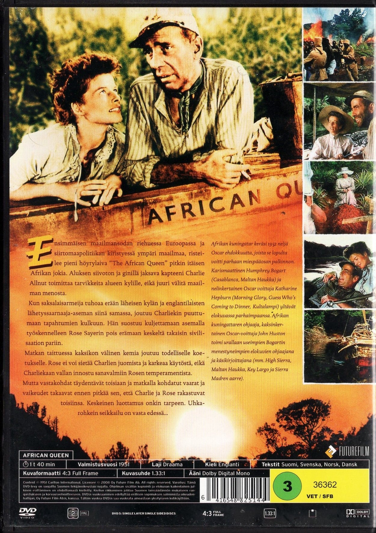 African Queen - Afrikan kuningatar (1951) DVD KÄYTETTY