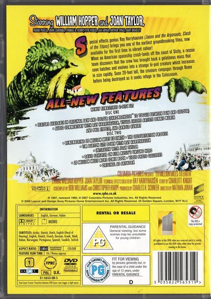 20 Million Miles to Earth (1957) DVD KÄYTETTY