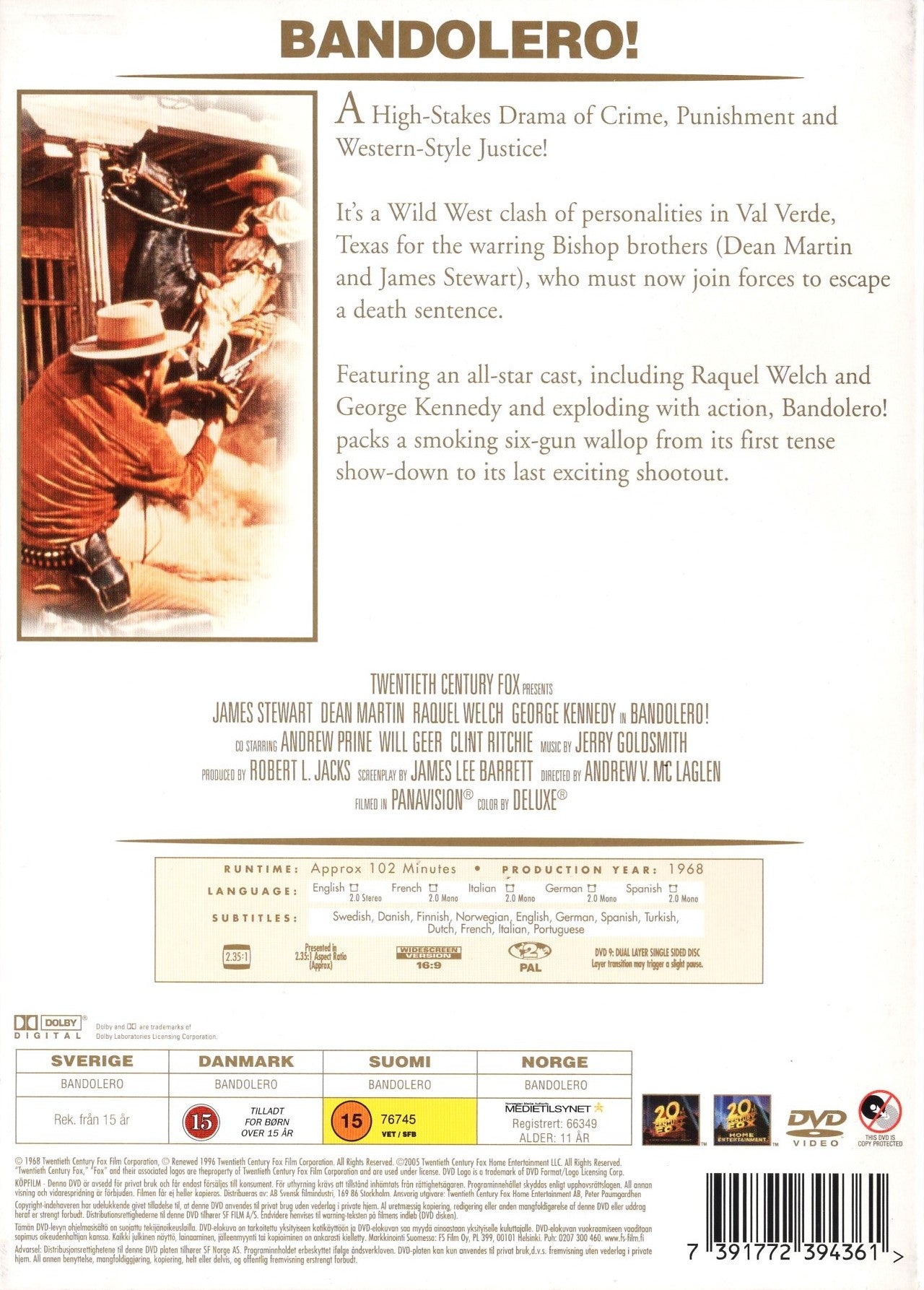 Bandolero! (1968) DVD KÄYTETTY