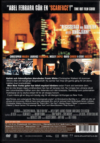 King of New York (1990) DVD KÄYTETTY