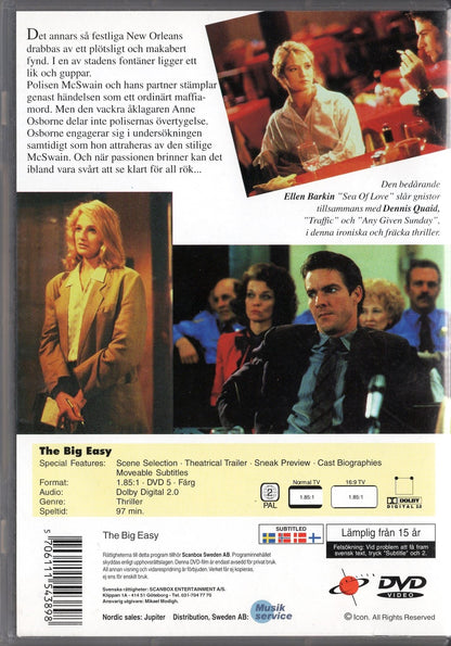 Big Easy (1986) DVD KÄYTETTY
