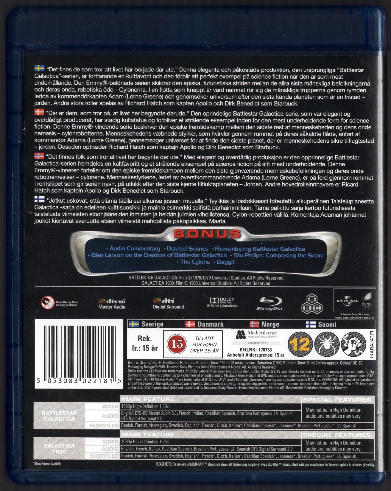 Battlestar Galactica – The Complete Original Series BD KÄYTETTY