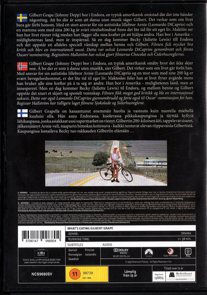What’s Eating Gilbert Grape (1993) DVD KÄYTETTY