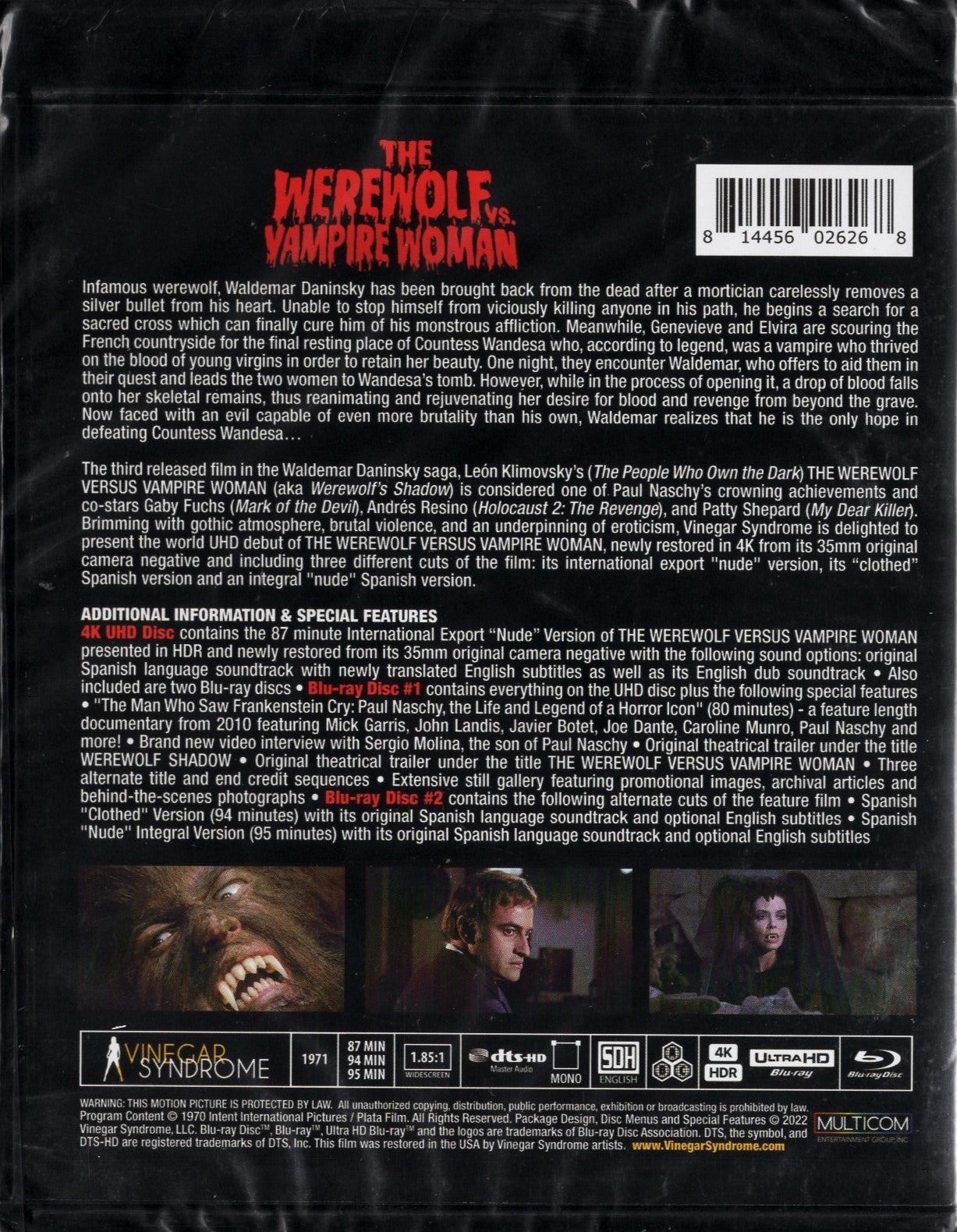 Werewolf vs. Vampire Woman (1971) 4K UHD