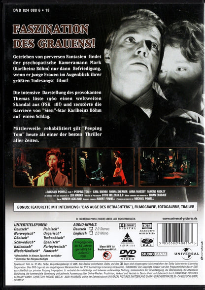 Peeping Tom - Pelon kasvot (1960) DVD KÄYTETTY