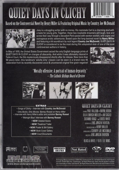 Quiet Days in Clichy (1970) DVD