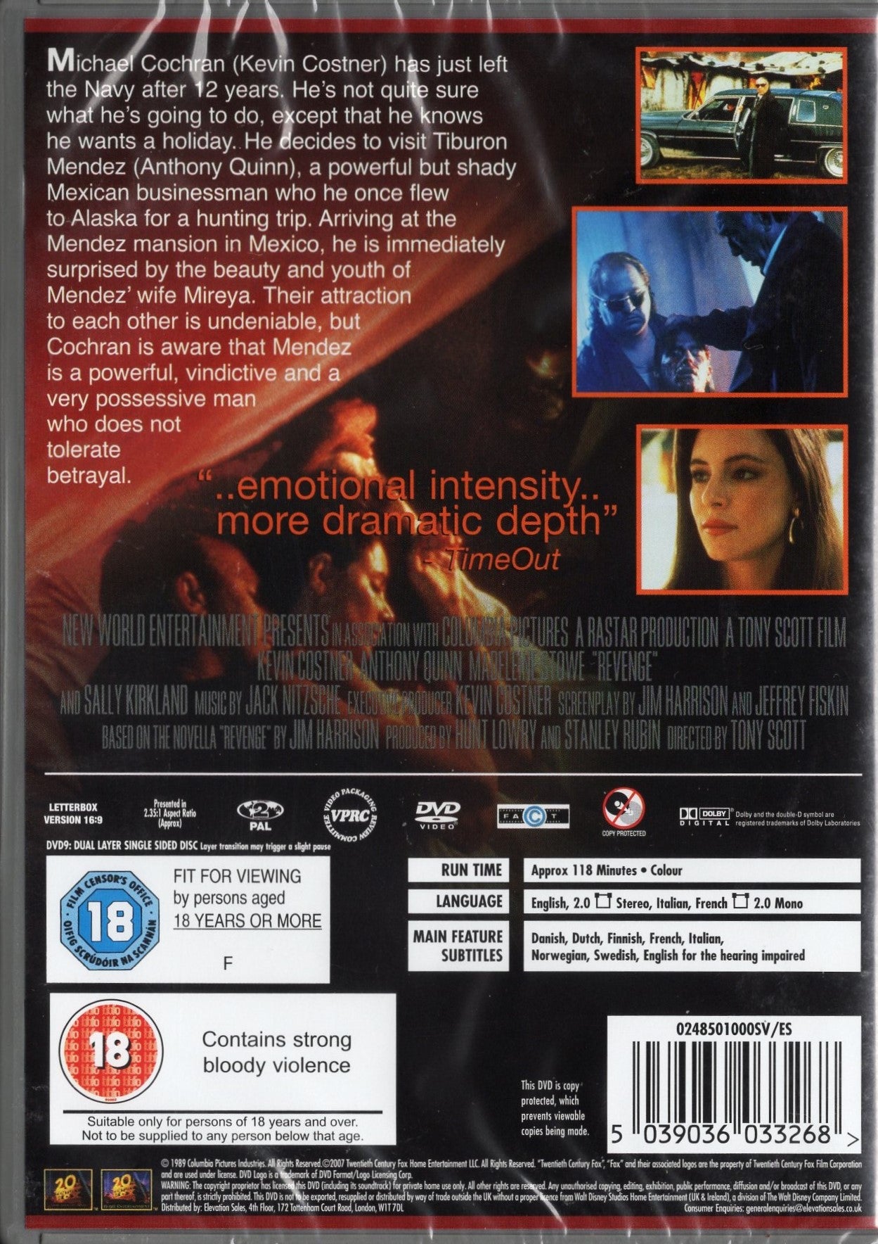 Revenge - Kosto (1990) DVD