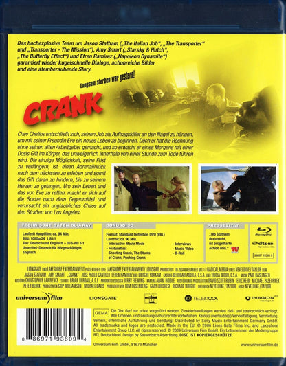 Crank - Extended Version (2006) BD KÄYTETTY