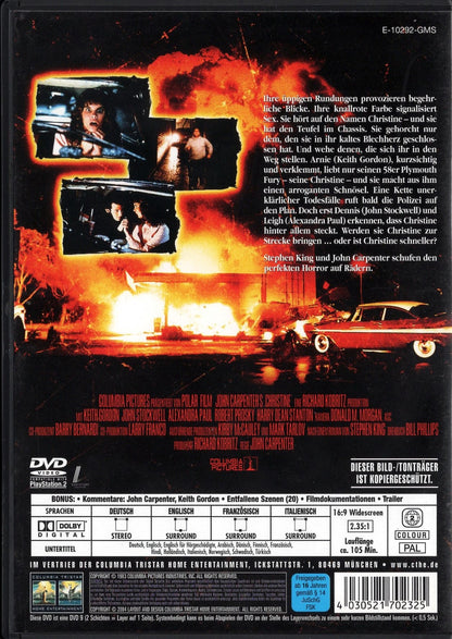 Christine - tappaja-auto (1983) DVD KÄYTETTY