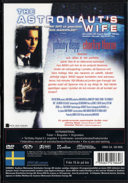 Astronaut’s Wife (1999) DVD KÄYTETTY