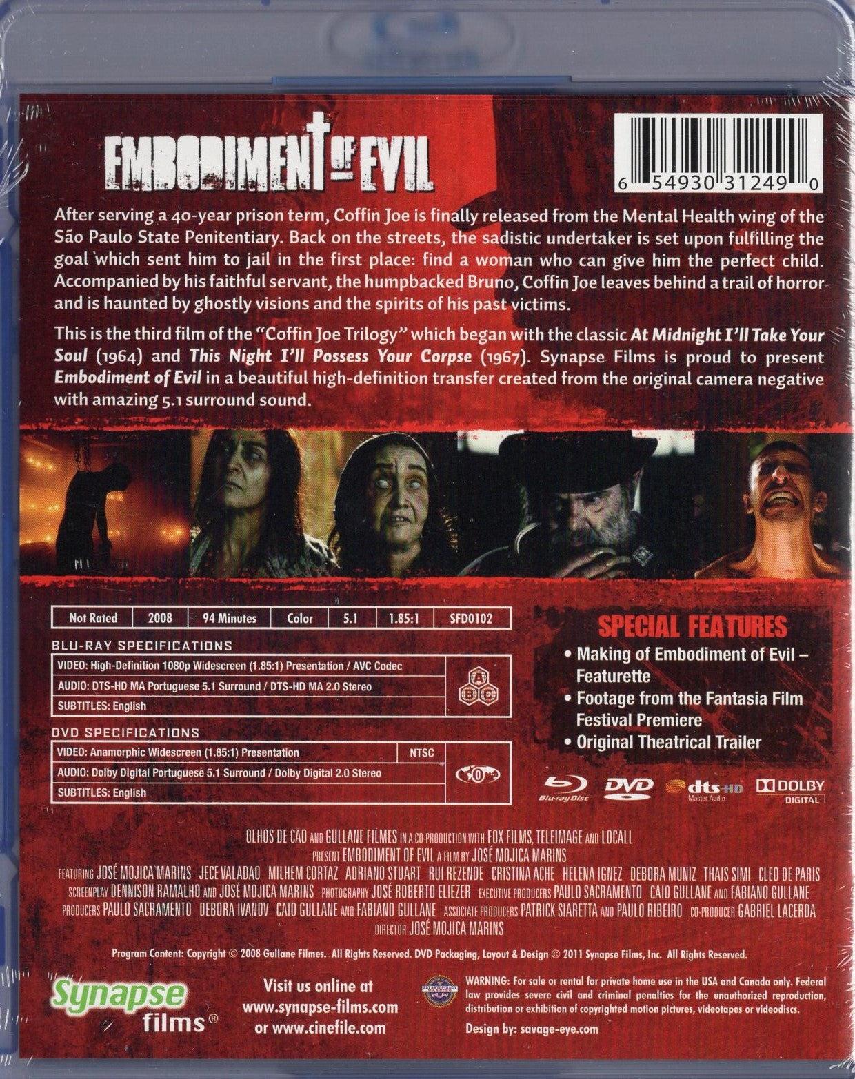 Coffin Joe - Embodiment of Evil (2008) BD + DVD