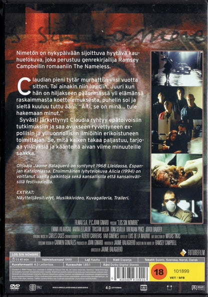 Los Sin Nombre - Nimetön (1999) DVD KÄYTETTY