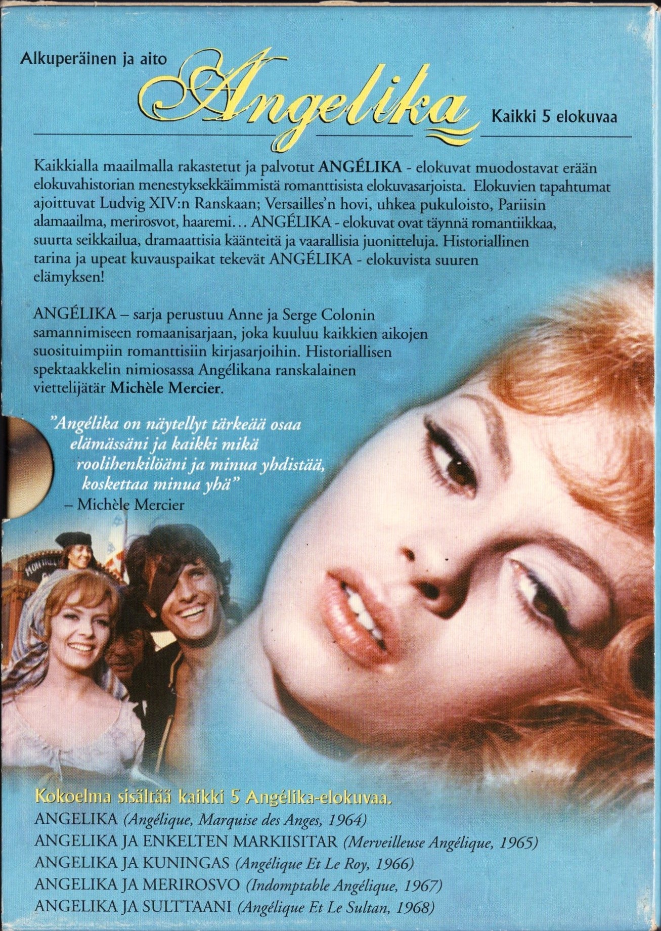 Angelika – Kaikki 5 elokuvaa (1964-1968) DVD KÄYTETTY