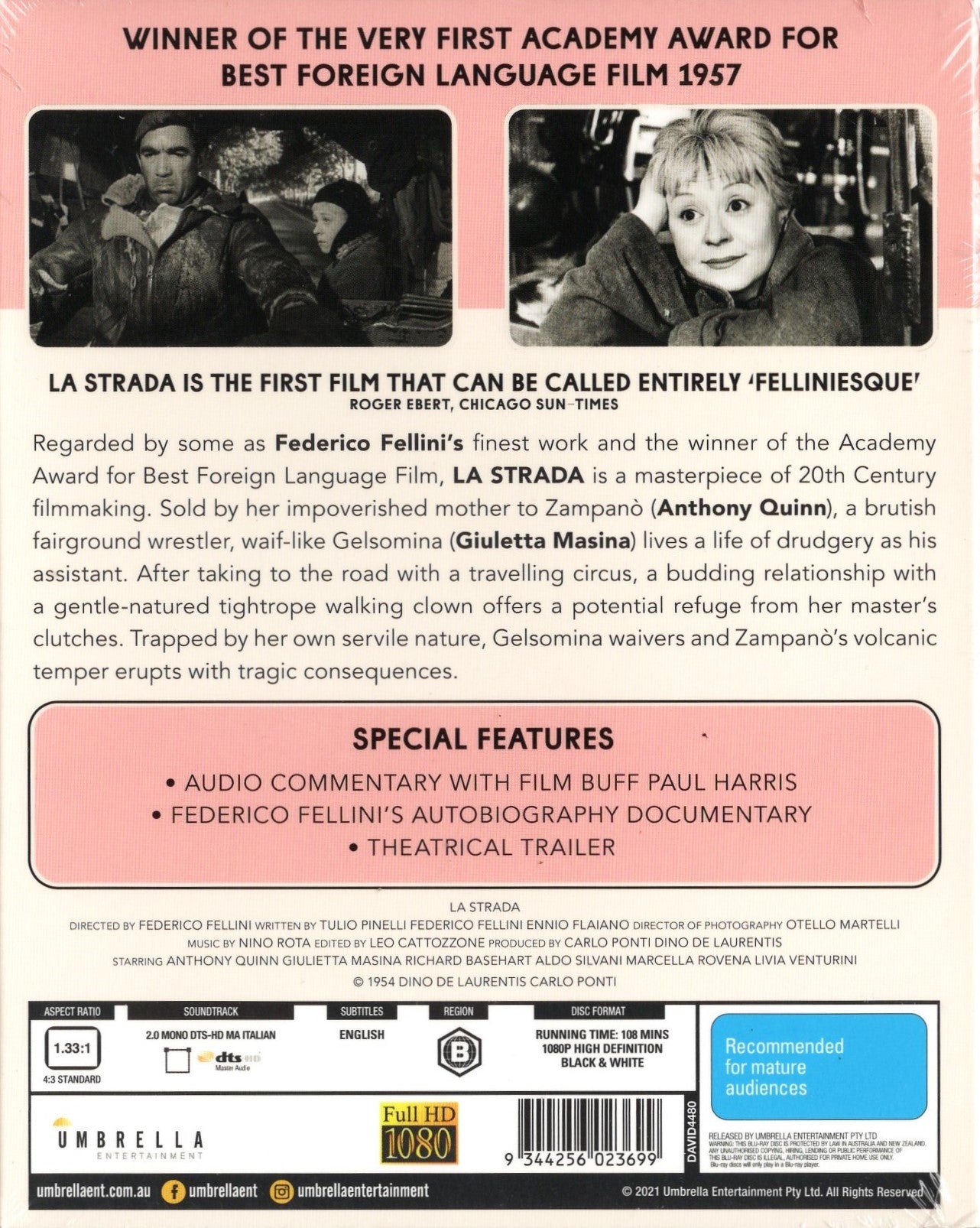 La Strada (1954) BD