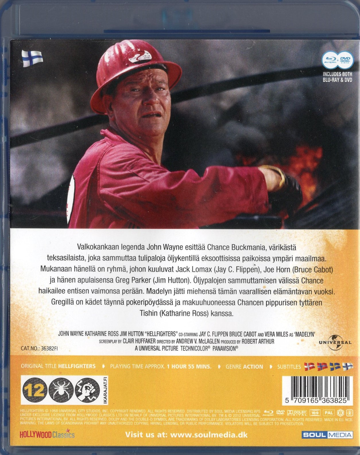 Hellfighters - Tulikenttien miehet (1968) BD + DVD KÄYTETTY