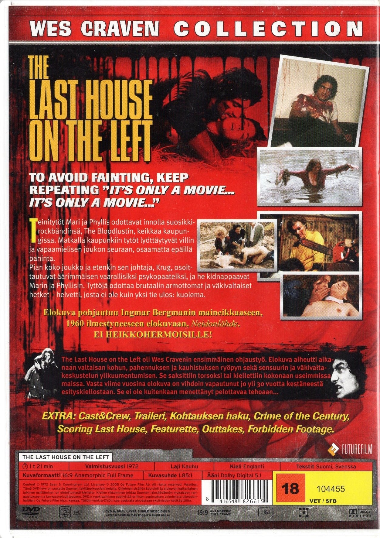 Last House on the Left (1972) DVD KÄYTETTY