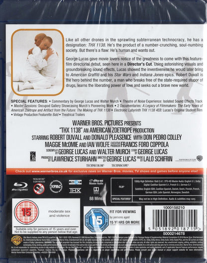 THX 1138 – The George Lucas Director's Cut (1971) BD KÄYTETTY