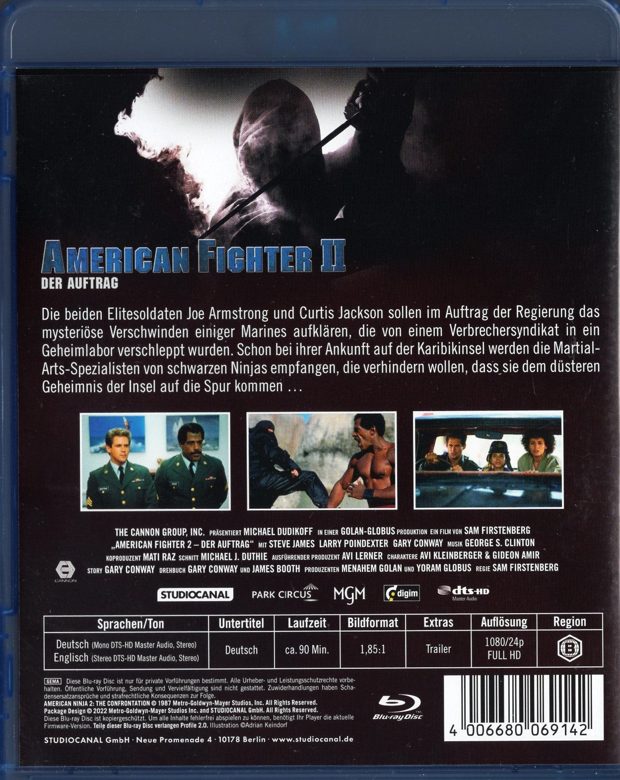 American Ninja 2: The Confrontation (1987) BD KÄYTETTY