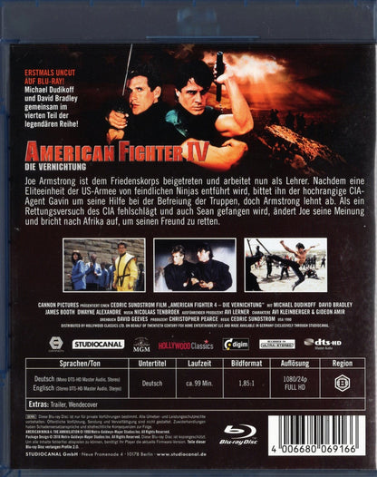 American Ninja 4: The Annihilation (1990) BD KÄYTETTY