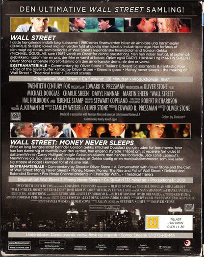 Wall Street Collection (1987 & 2010) BD KÄYTETTY