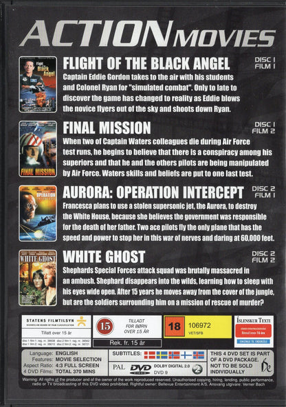 Action Movies – 4 elokuvan kokoelma DVD KÄYTETTY